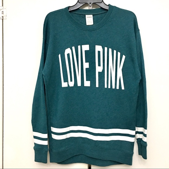 guc PINK VS sweater sweat shirt blue green top - Picture 1 of 4